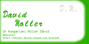 david moller business card